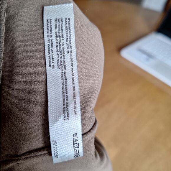 Free People FP Movement Women Small Beige Brown Square Neck Athletic Sports Bra - Picture 6 of 6